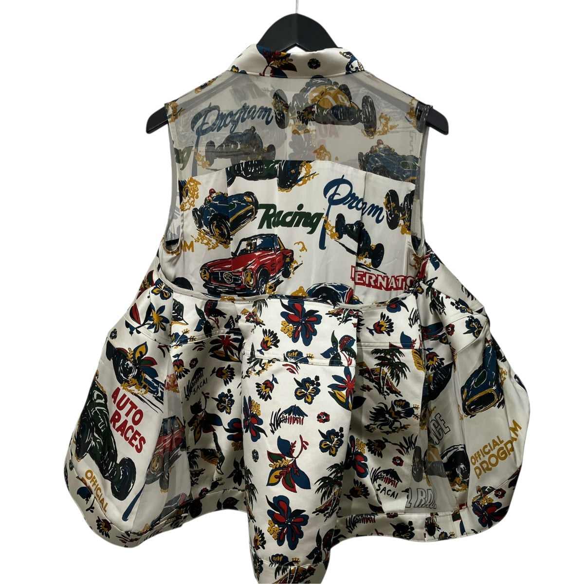 25SSCar Race Tropical Print Shirtノースリーブブラウス25-07727