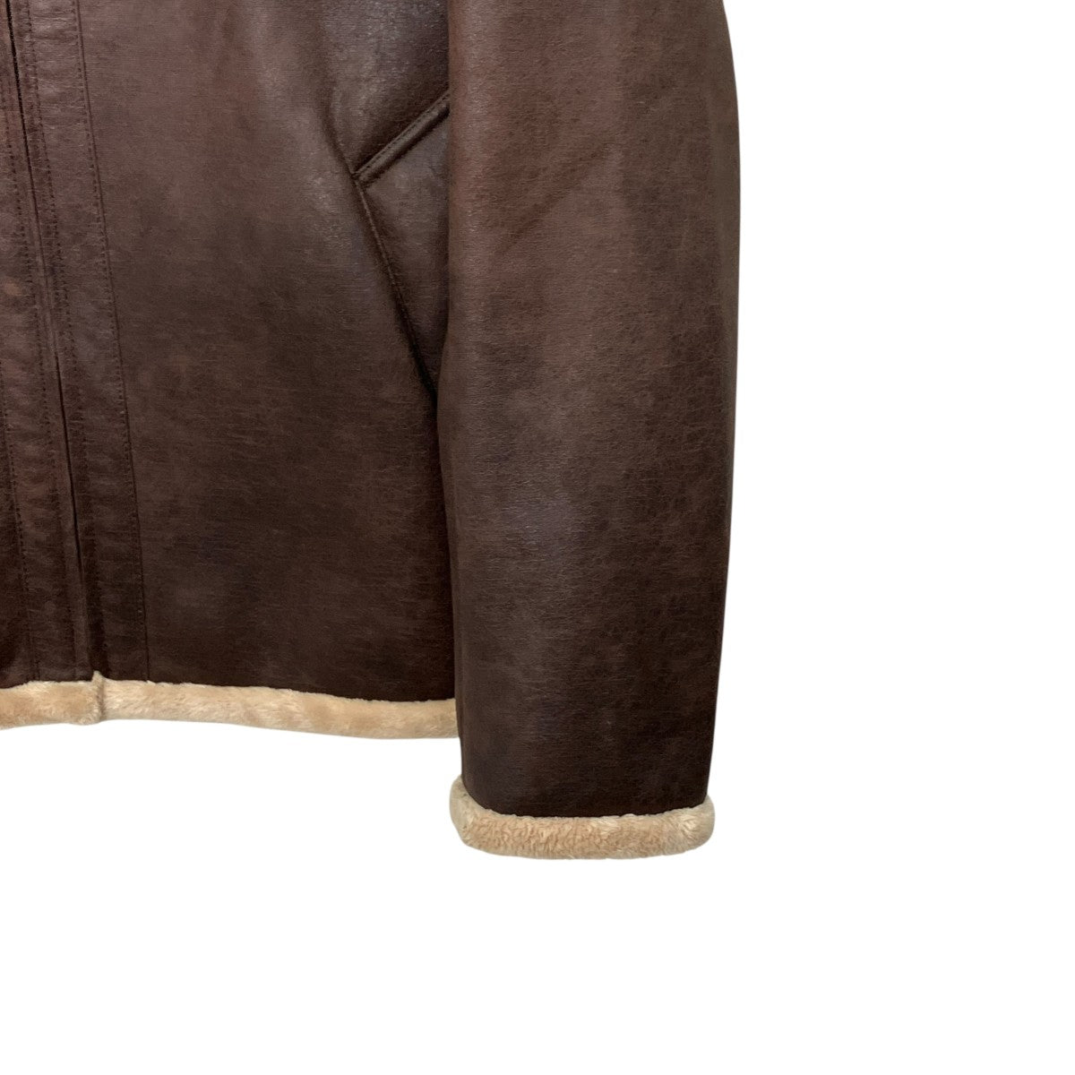BURBERRY BLACK LABEL ボアジャケット 古着・中古-4枚目のアイテム画像