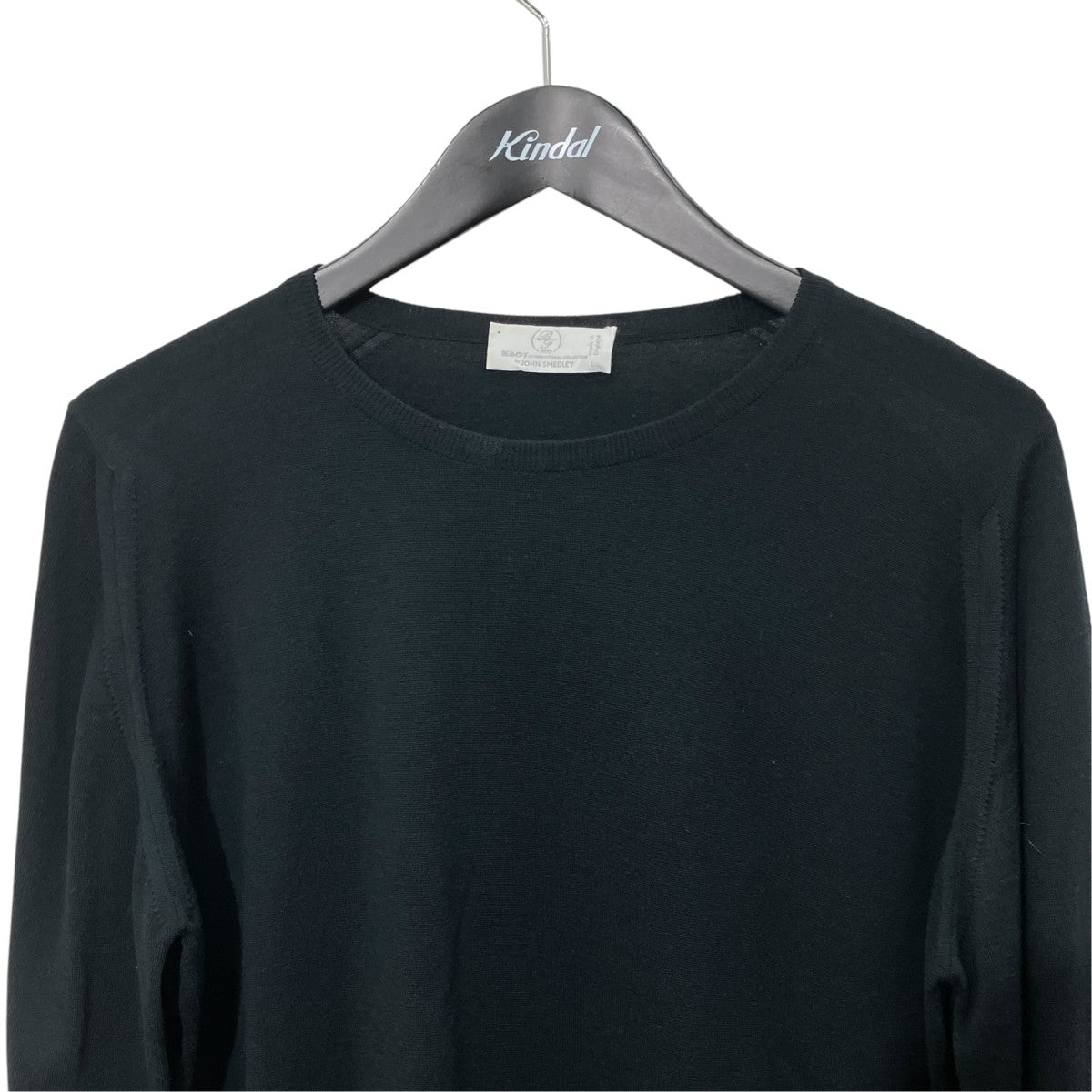 BEAMS F×JOHN SMEDLEY クルーネックニット 古着・中古-3枚目のアイテム画像