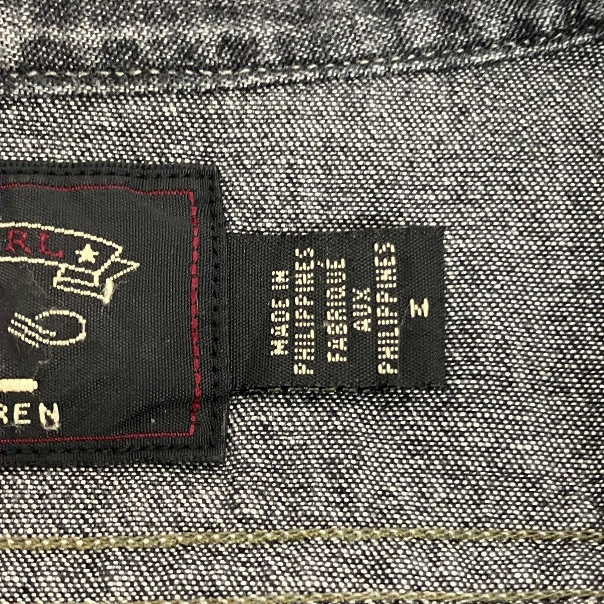 RRL デニムシャツ 古着・中古-5枚目のアイテム画像
