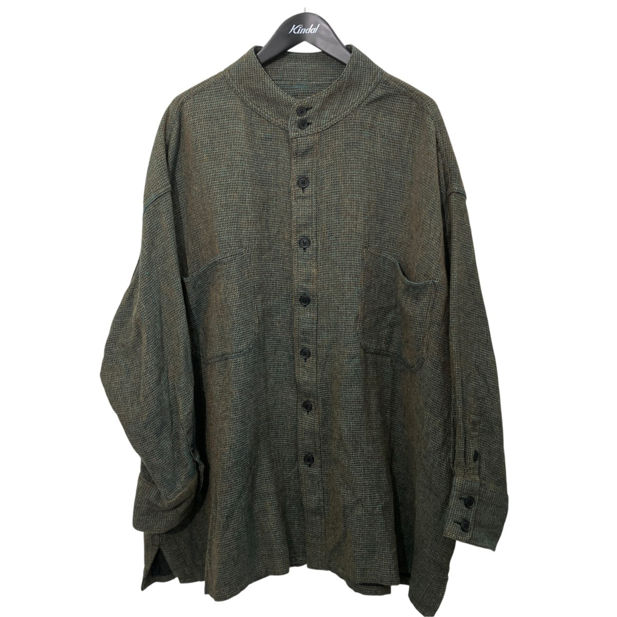 HOMELESS TAILOR STAND COLLAR SHIRTバンドカラーシャツHTKS-003 古着・中古-1枚目のアイテム画像