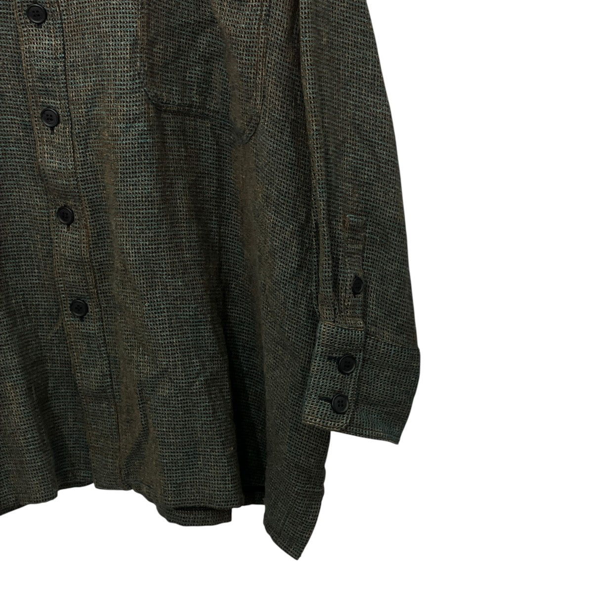 HOMELESS TAILOR STAND COLLAR SHIRTバンドカラーシャツHTKS-003 古着・中古-4枚目のアイテム画像