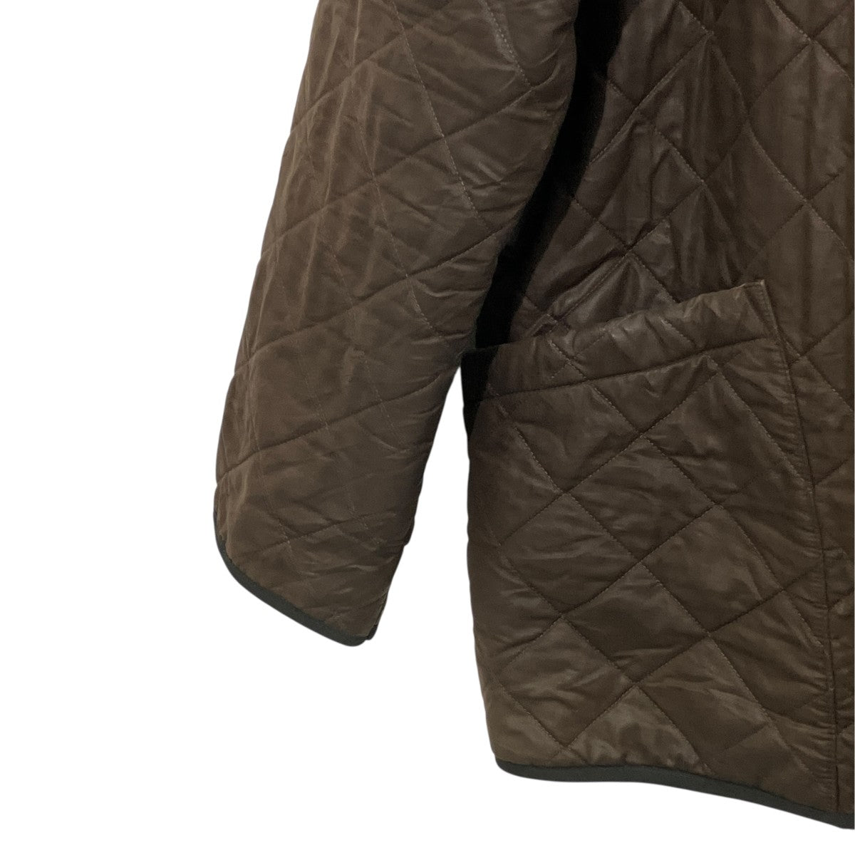 Barbour duracotton polarquiltキルティングジャケット 古着・中古-4枚目のアイテム画像