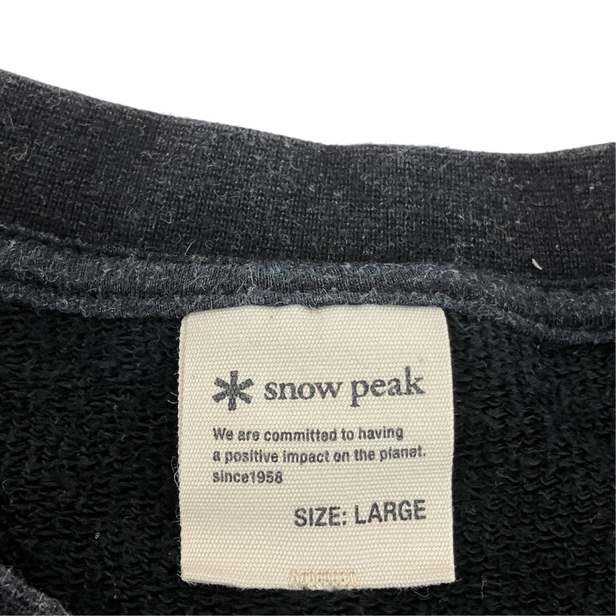 snow peak クルーネックスウェットSW-22SU401 古着・中古-5枚目のアイテム画像