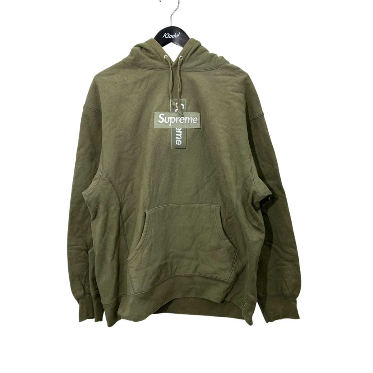 Supreme Cross Box Logo Hooded Sweatshirtプルオーバーパーカー 古着・中古-1枚目のアイテム画像