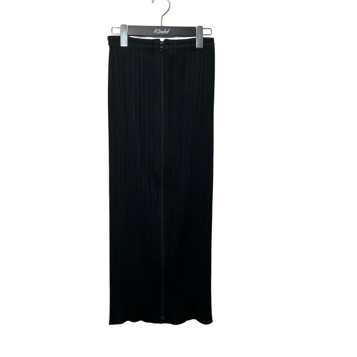 PLEATS PLEASE フロントジップ ロングスカートPP04-JG370 古着・中古-1枚目のアイテム画像