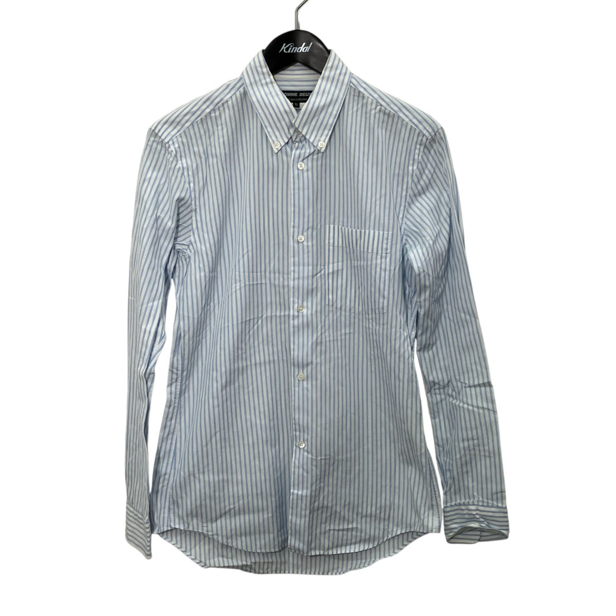 COMME des GARCONS HOMME DEUX ストライプボタンダウンシャツDS-B003 古着・中古-1枚目のアイテム画像