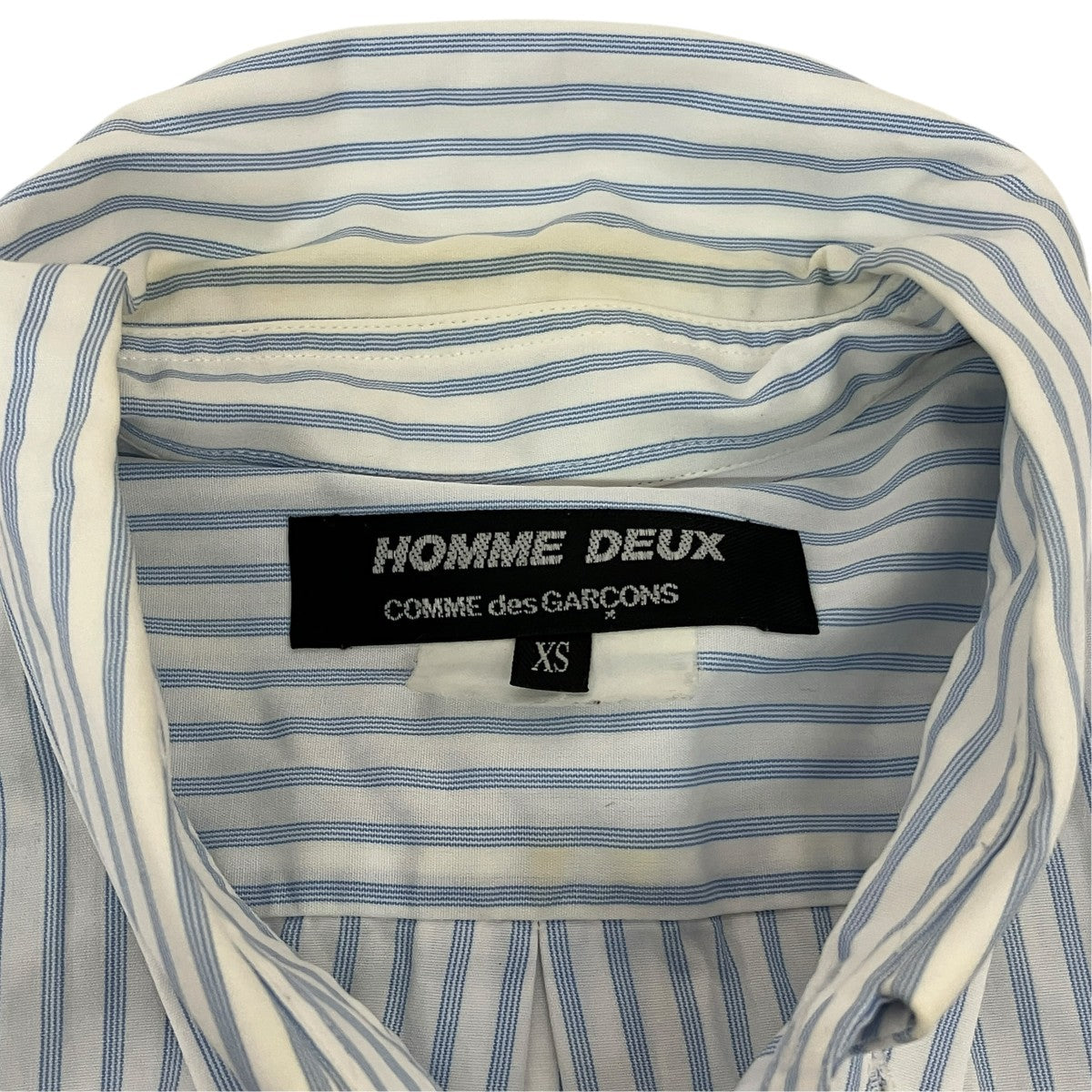 COMME des GARCONS HOMME DEUX ストライプボタンダウンシャツDS-B003 古着・中古-5枚目のアイテム画像