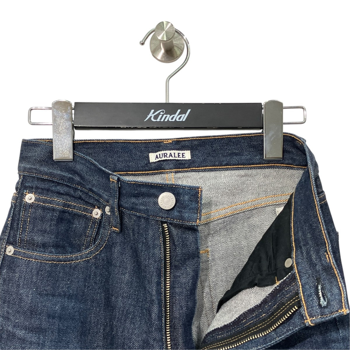 AURALEE HARD TWIST DENIM 5P PANTSデニムパンツAOOP02DM 古着・中古-3枚目のアイテム画像