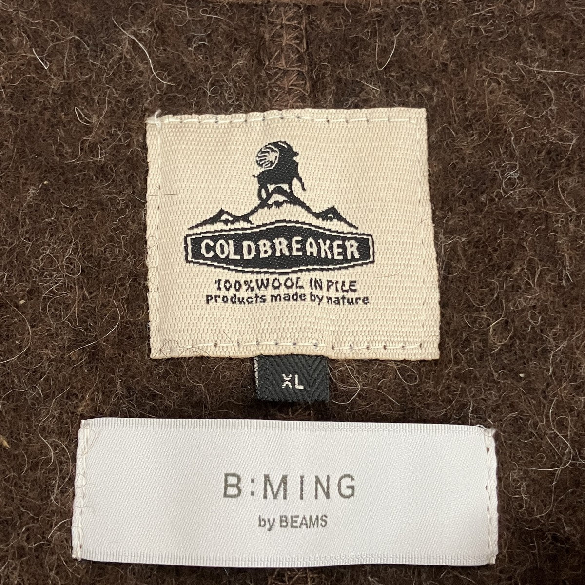 B：MING by BEAMS coldbreakerジップベスト 古着・中古-5枚目のアイテム画像