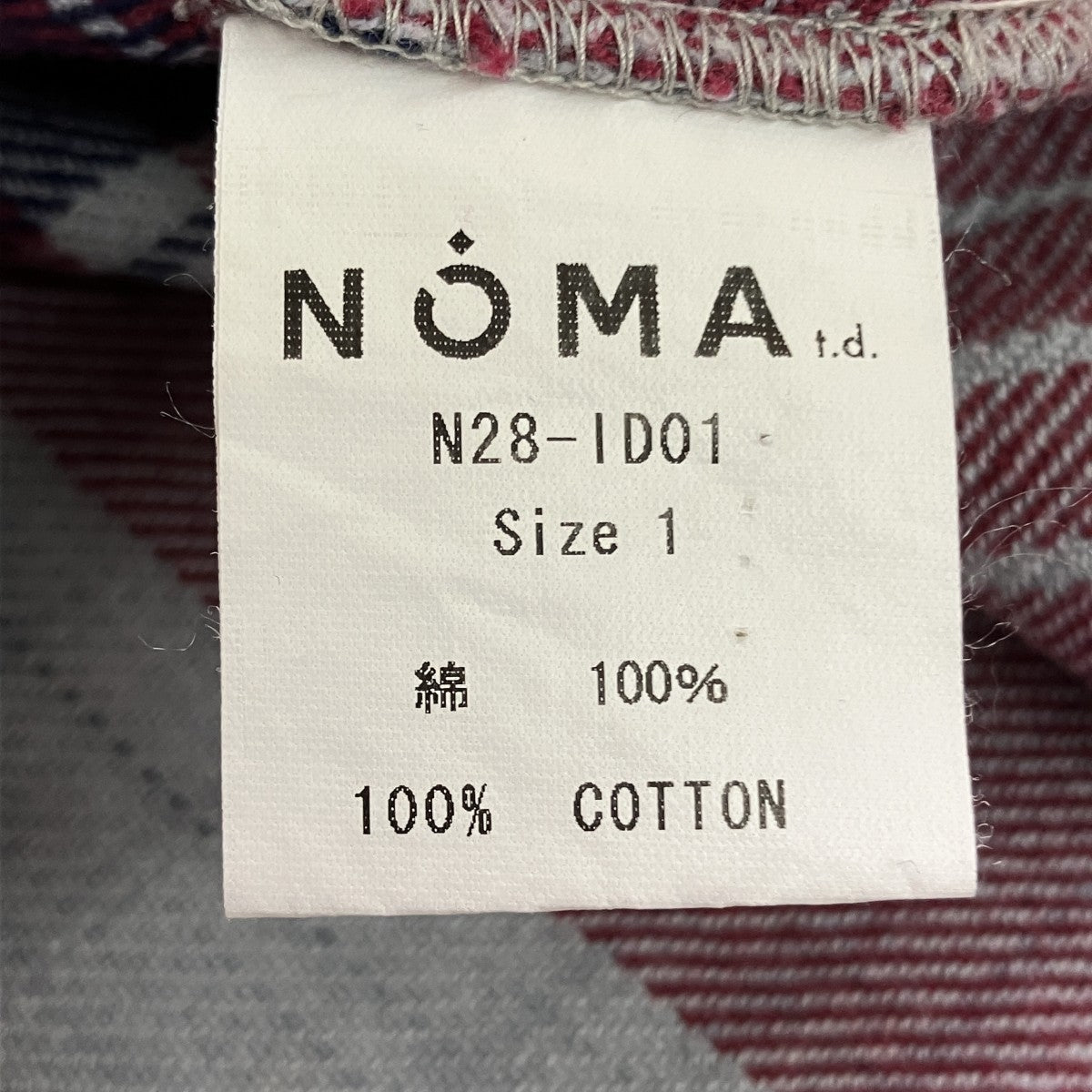 NOMA t．d． 長袖ネルシャツN28-1D01 古着・中古-5枚目のアイテム画像