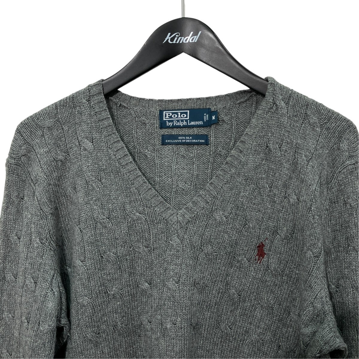 POLO RALPH LAUREN Vネックニット 古着・中古-3枚目のアイテム画像
