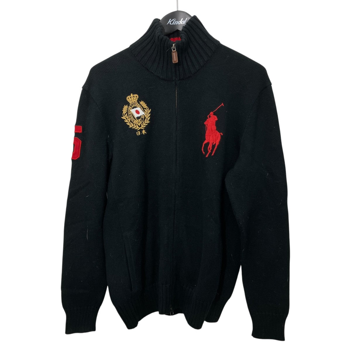 POLO RALPH LAUREN ビックポニージップカーディガン 古着・中古-1枚目のアイテム画像