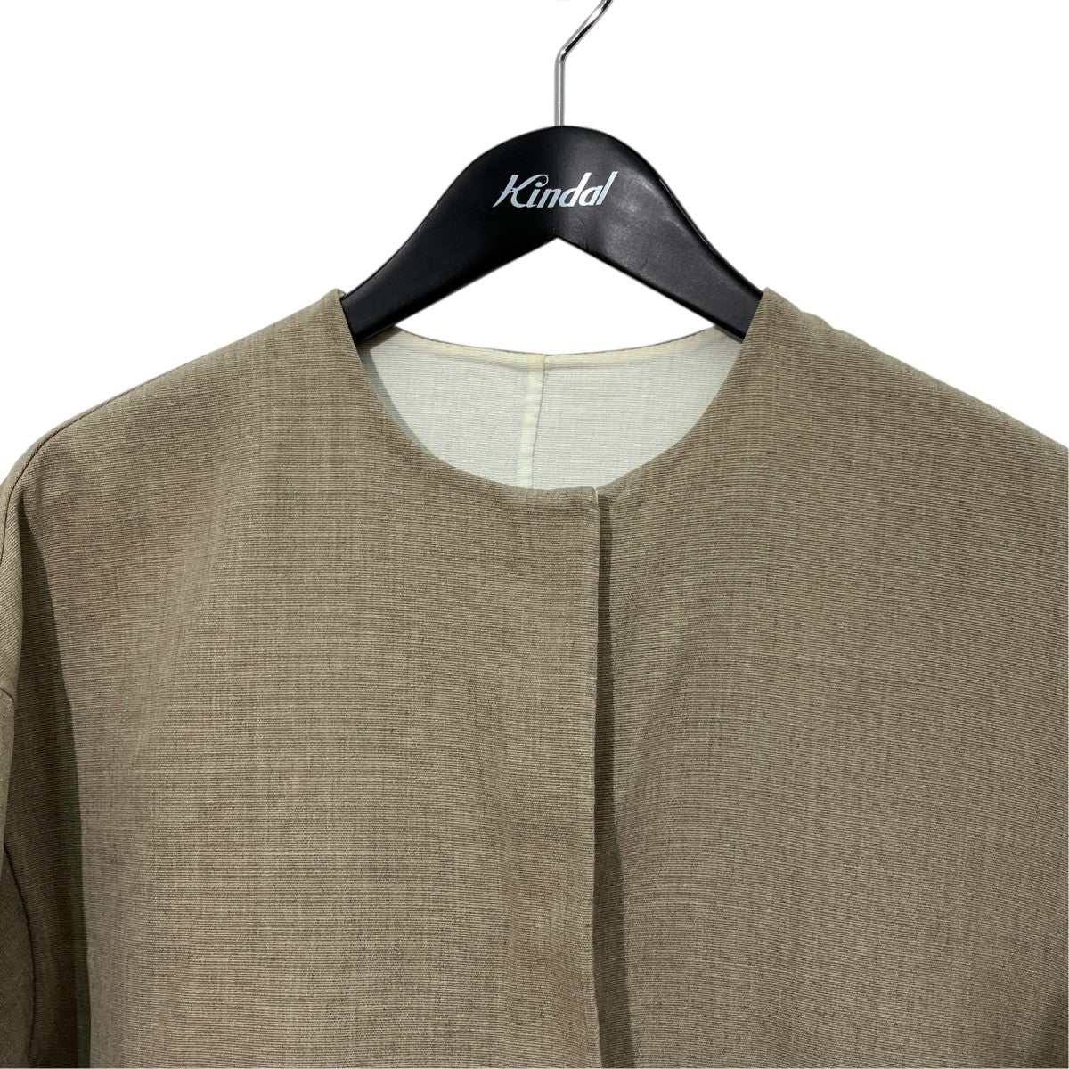 UNITED ARROWS Asami バイカラー リバーコートノーカラージャケット1525-1-990009 古着・中古-3枚目のアイテム画像