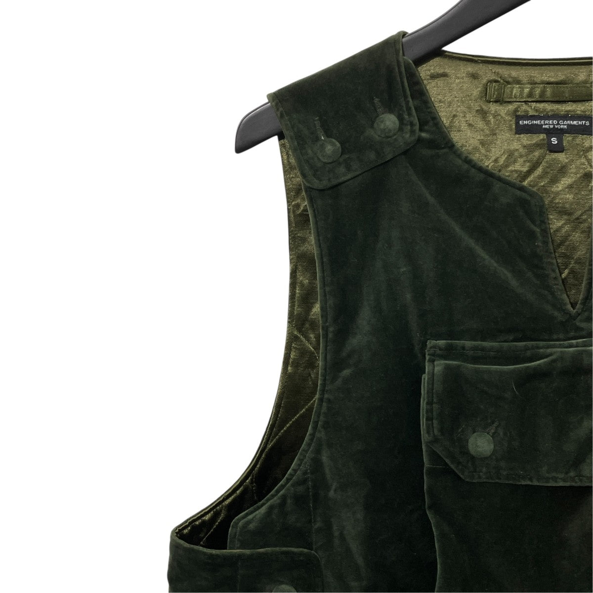 Engineered Garments ベロアベスト 古着・中古-4枚目のアイテム画像
