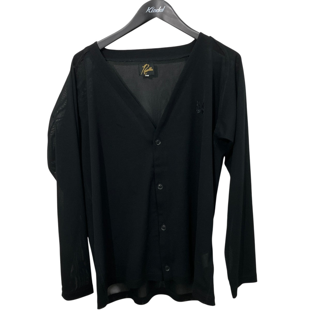 Needles V NECK CARDIGAN-POLY MESH長袖カットソーIN211 古着・中古-1枚目のアイテム画像