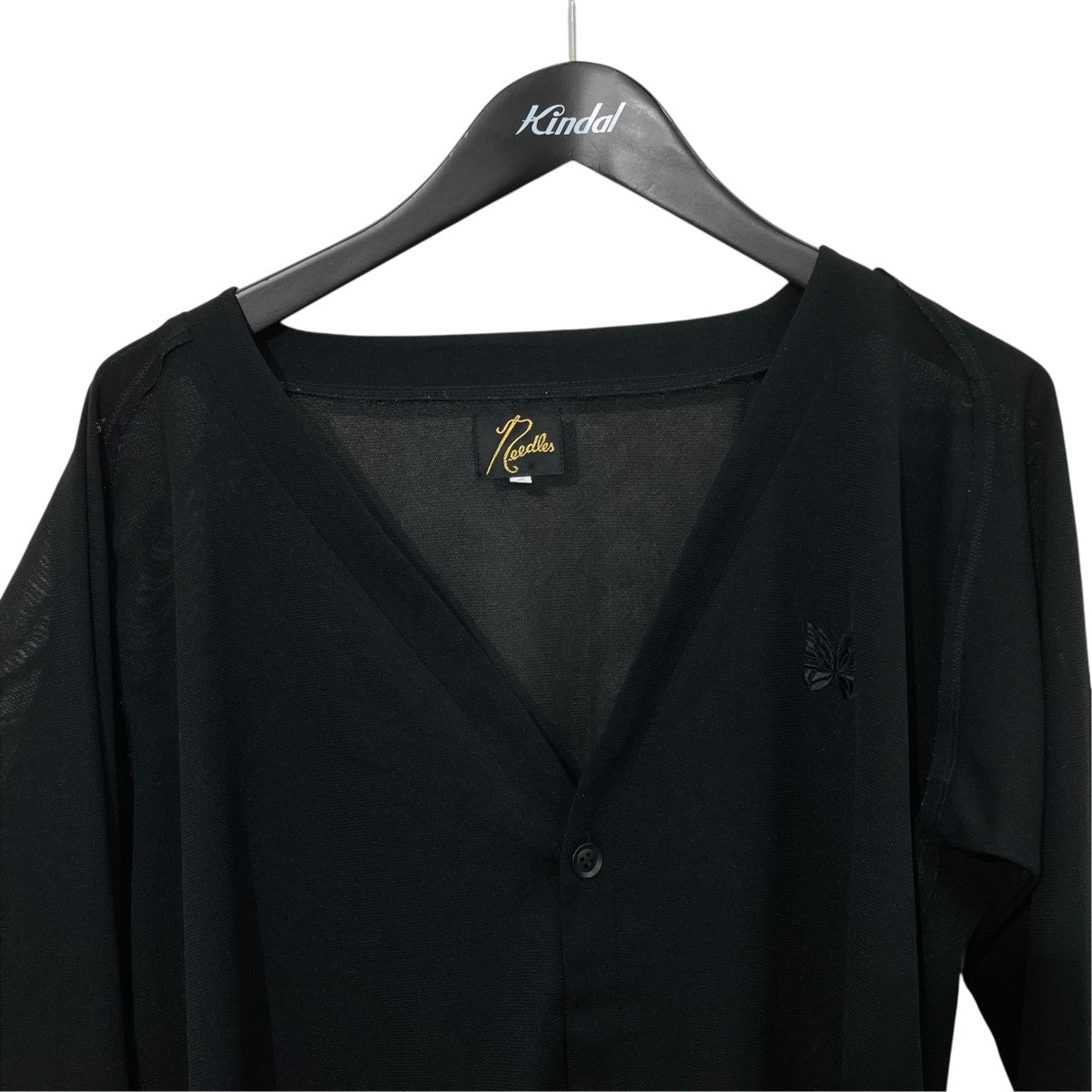 Needles V NECK CARDIGAN-POLY MESH長袖カットソーIN211 古着・中古-3枚目のアイテム画像