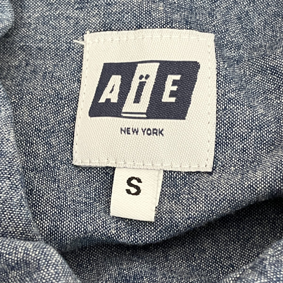 AiE Painter Shirtデニムシャツ 古着・中古-5枚目のアイテム画像