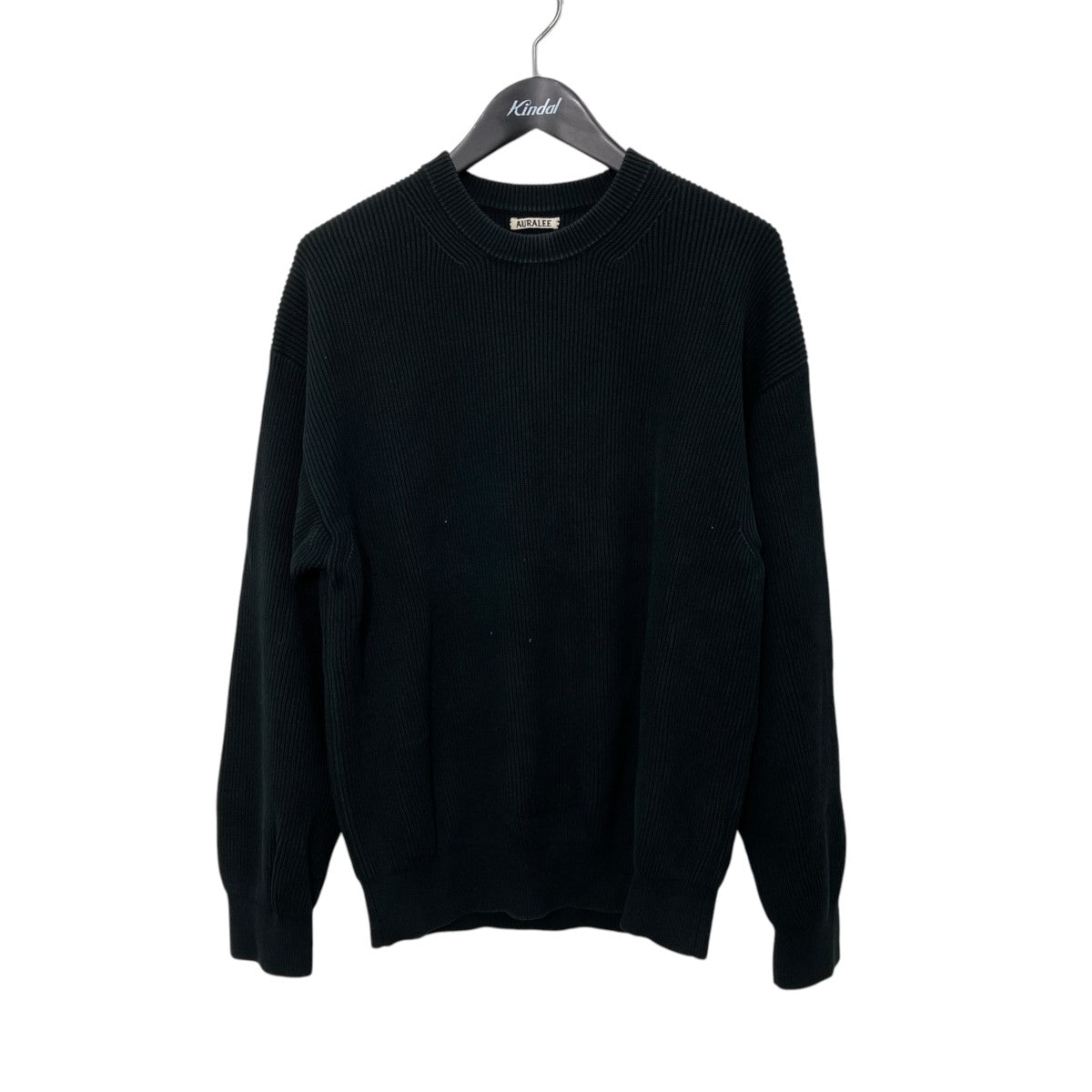 AURALEE SUPER HARD TWIST RIB KNIT POプルオーバーニットA9SP02TR 古着・中古-1枚目のアイテム画像