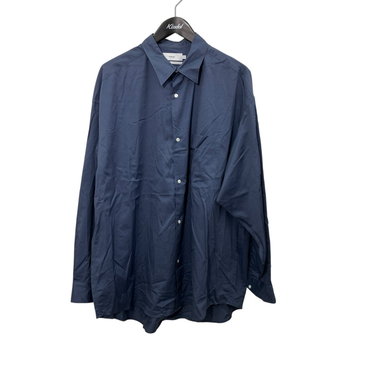 Graphpaper Silicon Poplin Oversized Regular Collar ShirtレギュラーカラーシャツGM233-50291 古着・中古-1枚目のアイテム画像