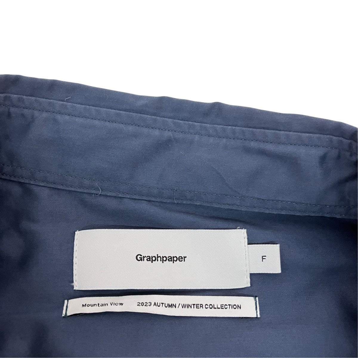 Graphpaper Silicon Poplin Oversized Regular Collar ShirtレギュラーカラーシャツGM233-50291 古着・中古-6枚目のアイテム画像