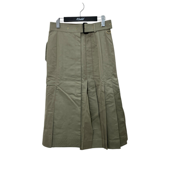 sacai ペプラムスカート MA-1 カーキ sacai(サカイ) cotton Gabardine Skirtスカート22-06322 22-06322