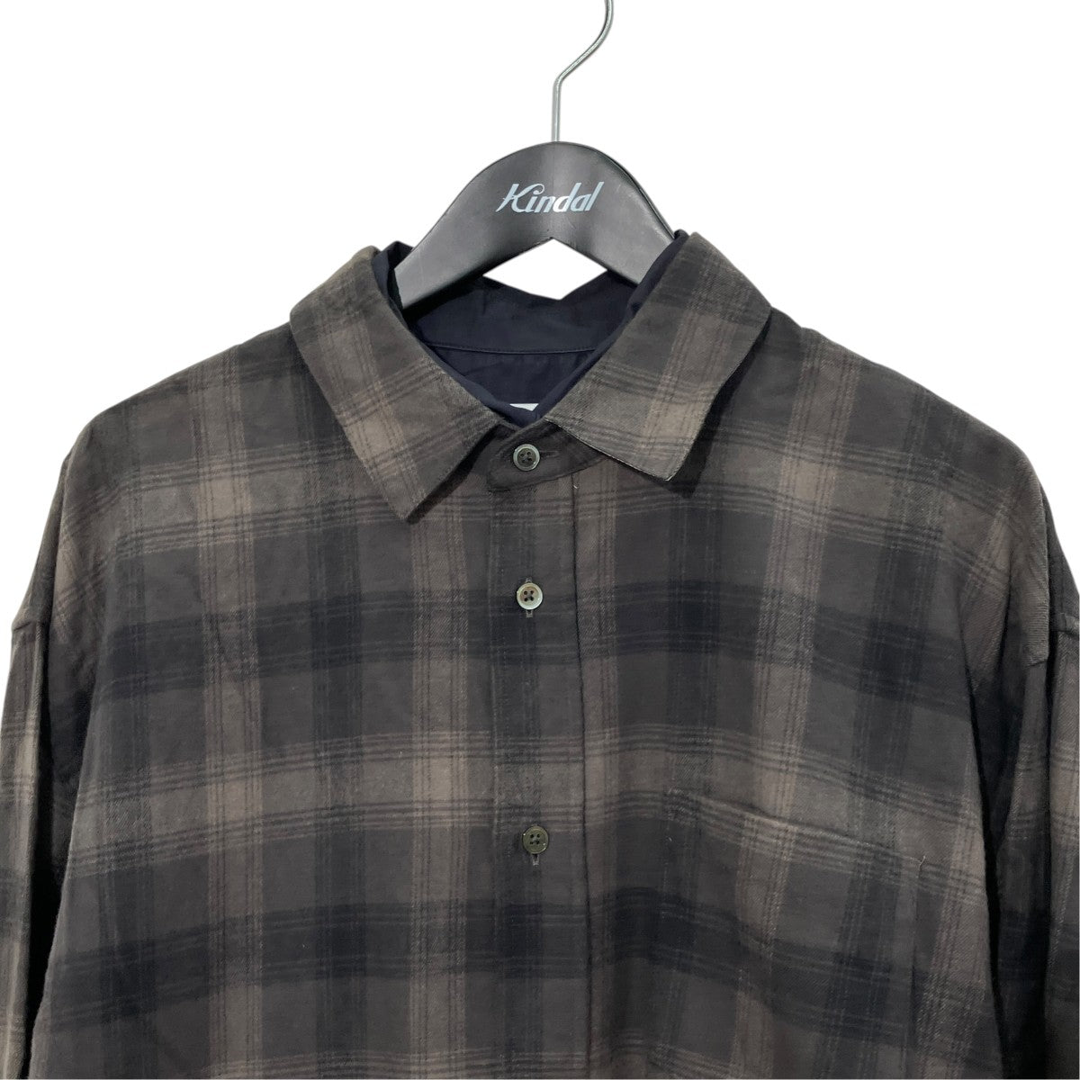 OVERSIZED LAYERED FLANNEL SHIRT長袖シャツST.463