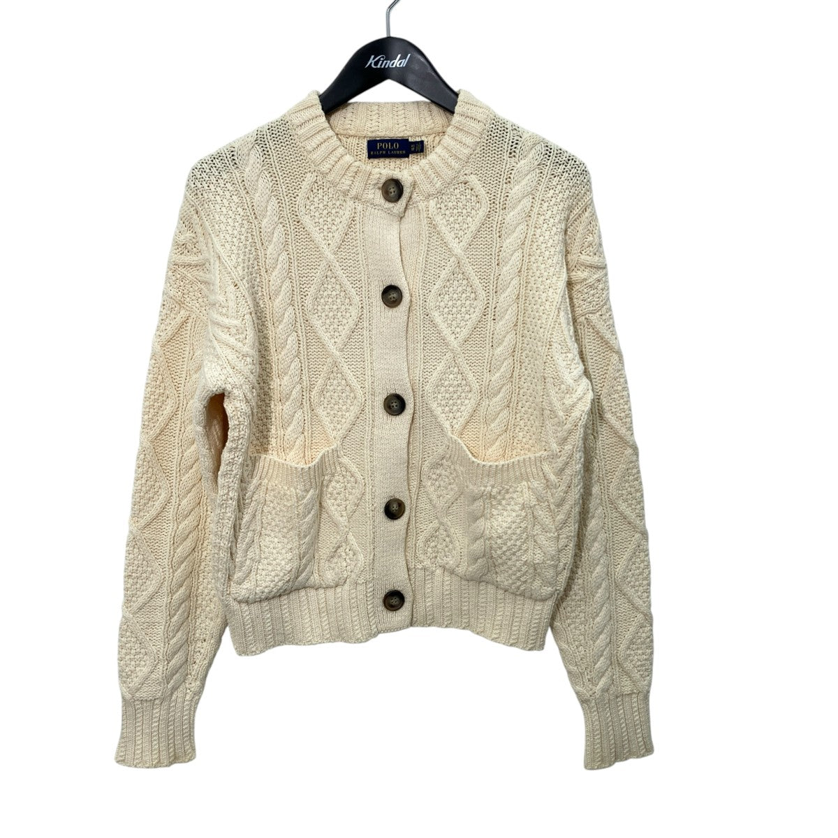 POLO RALPH LAUREN ケーブルニットカーディガン 古着・中古-1枚目のアイテム画像