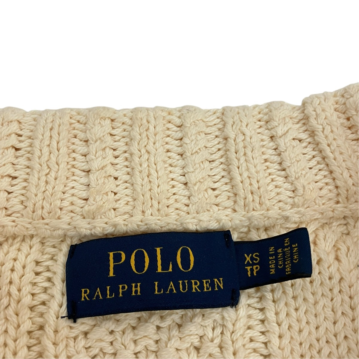 POLO RALPH LAUREN ケーブルニットカーディガン 古着・中古-6枚目のアイテム画像