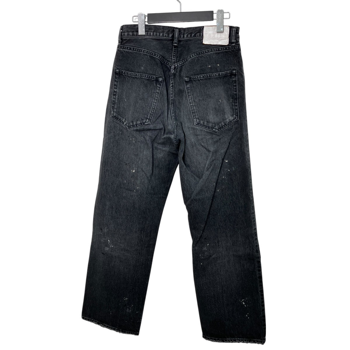 Ron Herman 26SSドリップ ワイドフィット ブラックデニムパンツ4320600035 古着・中古-2枚目のアイテム画像