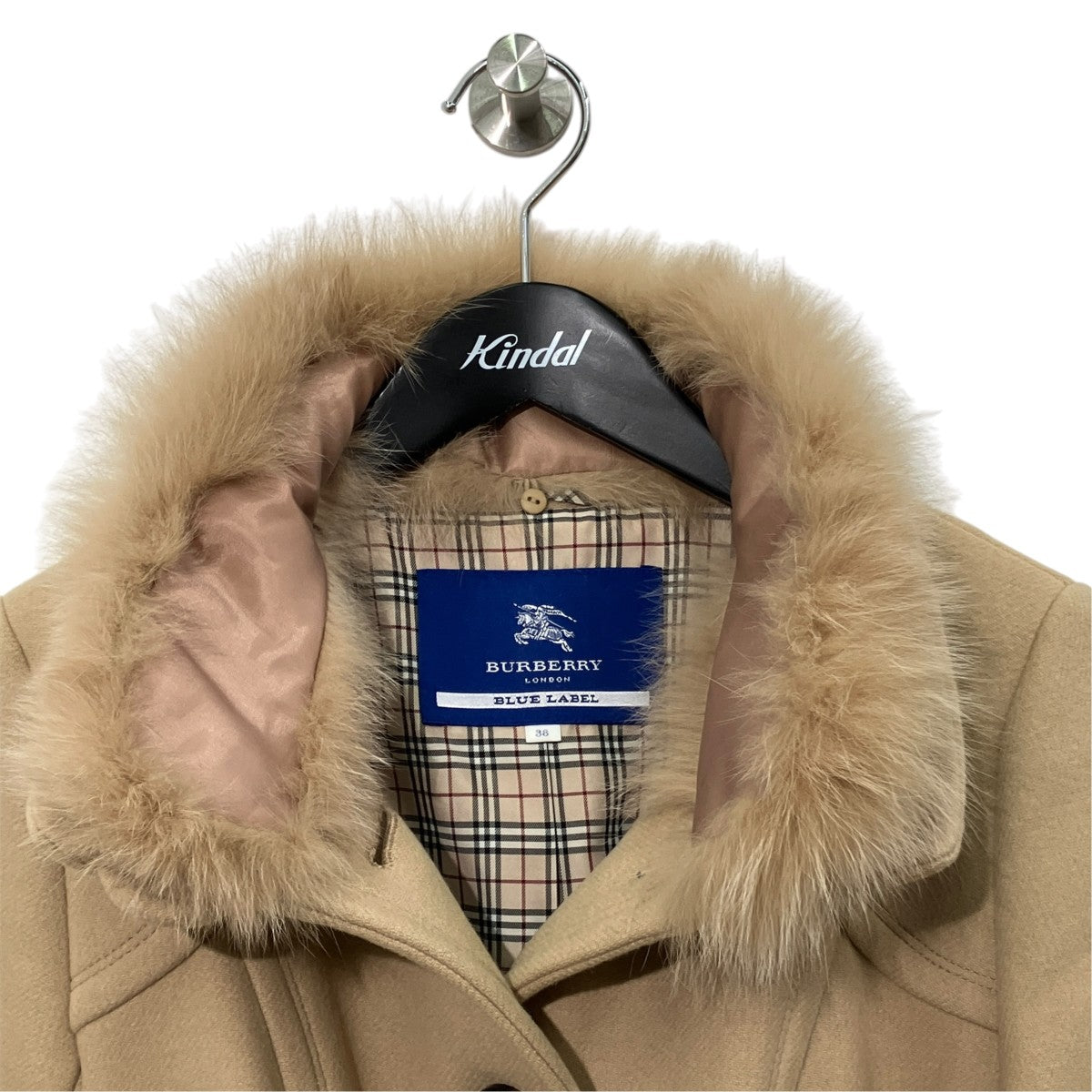 BURBERRY BLUE LABEL ロングコートFNF10-814-40 古着・中古-3枚目のアイテム画像