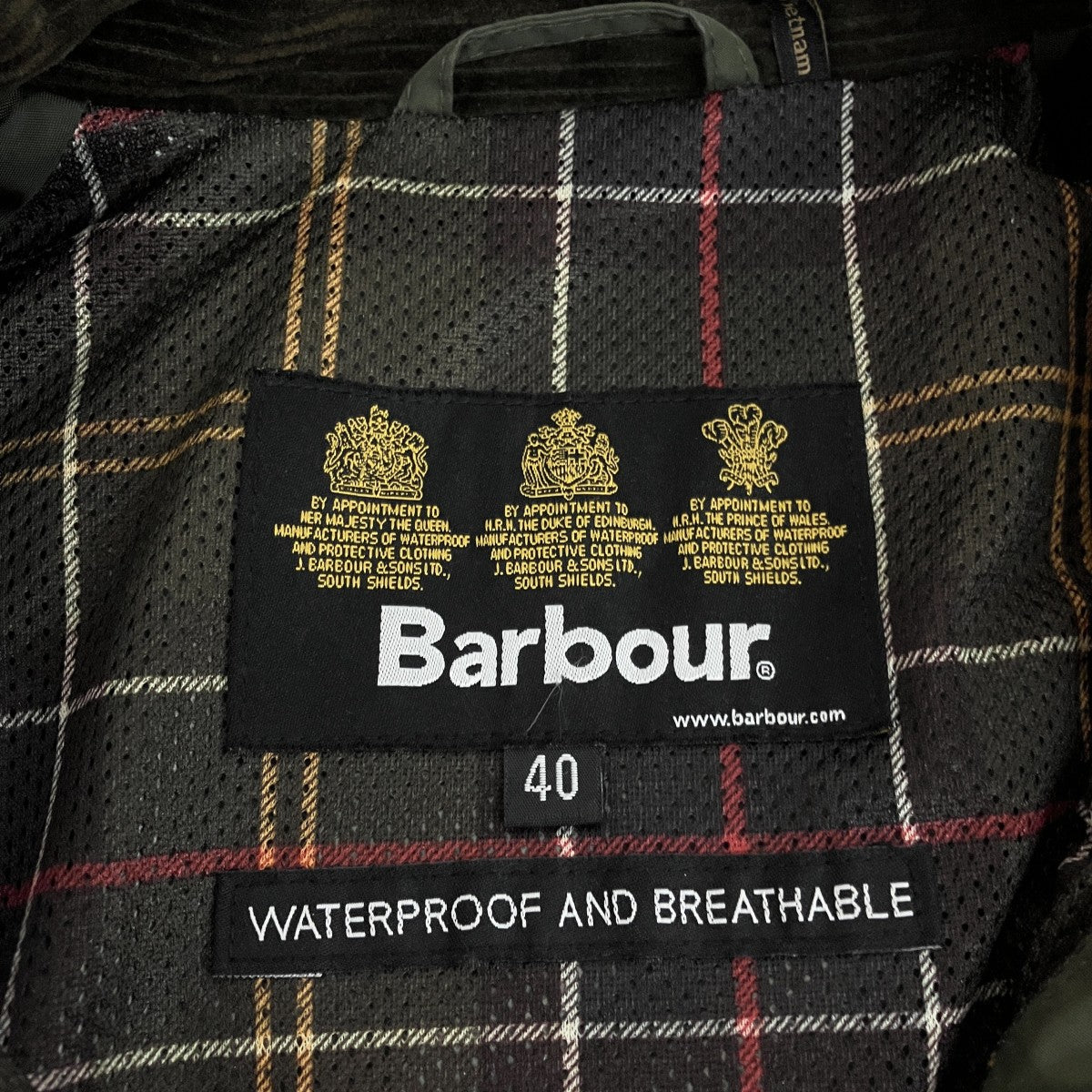 Barbour ジップジャケット2201137 古着・中古-9枚目のアイテム画像