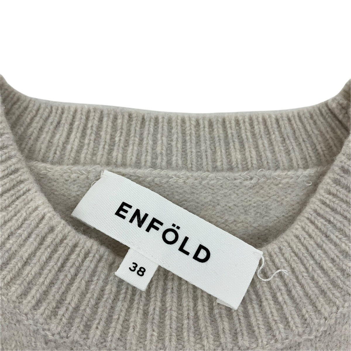 ENFOLD 圧縮ウールランダムドロッププルオーバーニット300DS170-0910 古着・中古-5枚目のアイテム画像
