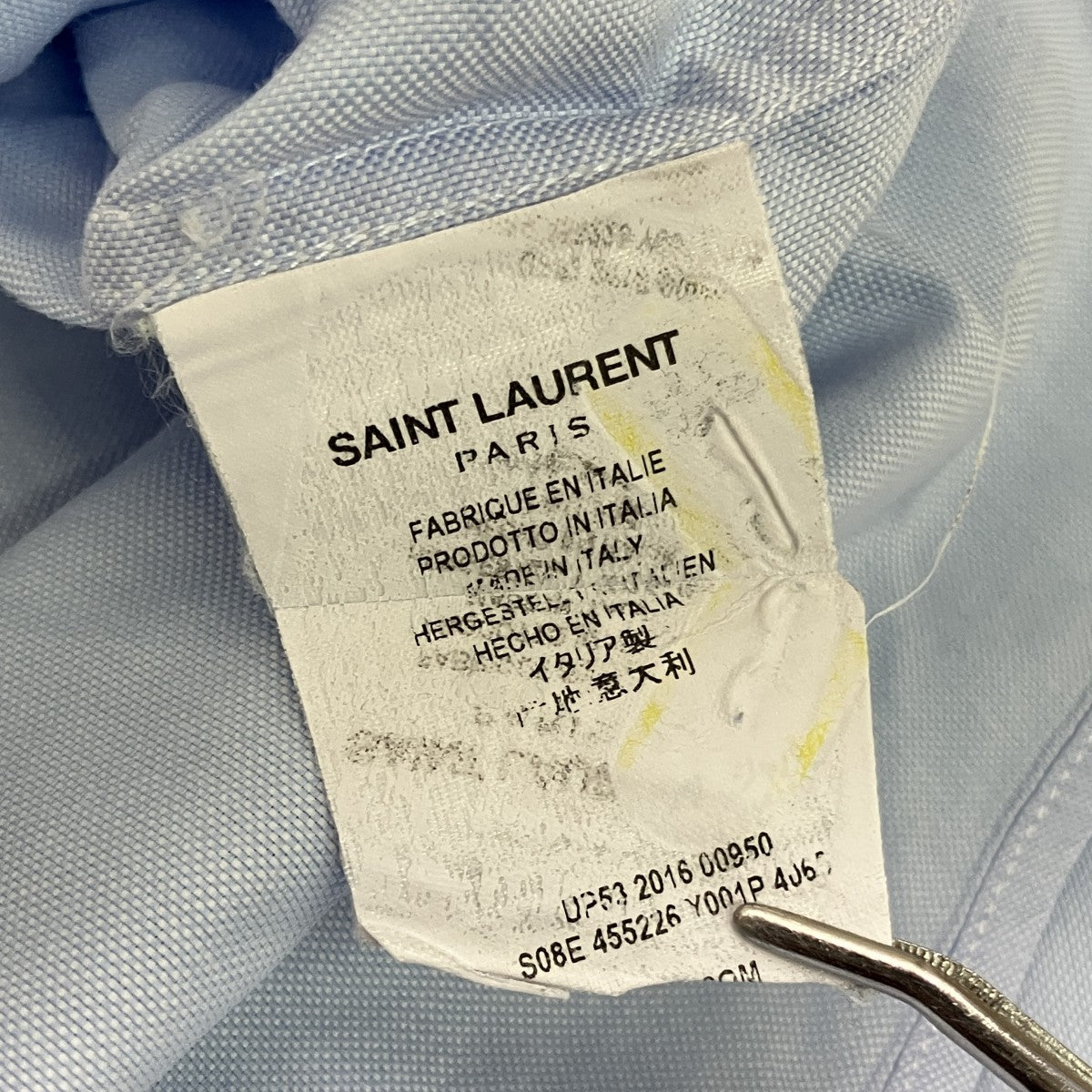 Saint Laurent Paris ボタンダウンシャツ 古着・中古-7枚目のアイテム画像