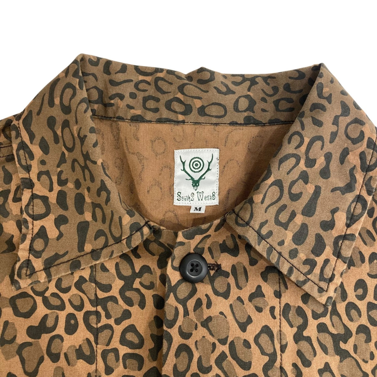 South2 West8 レオパード柄 シャツジャケット Mサイズ south2 west8(サウス2ウエスト8) レオパード柄シャツジャケットIN877