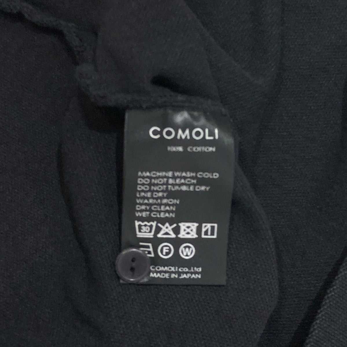 COMOLI 26SSフェード加工半袖ポロシャツD01-05042 古着・中古-6枚目のアイテム画像