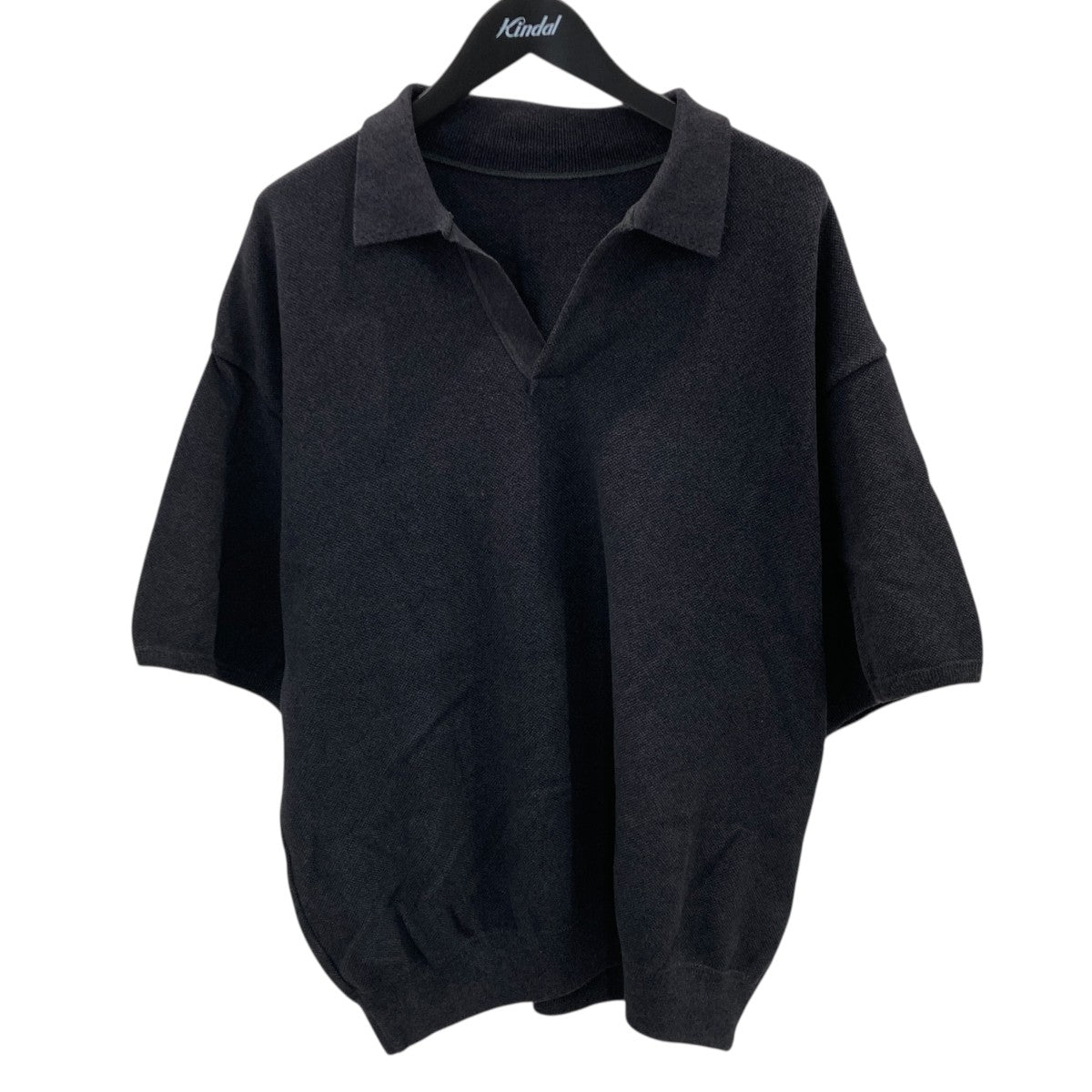Light Moss Stitch Poloニットポロシャツ2401-005