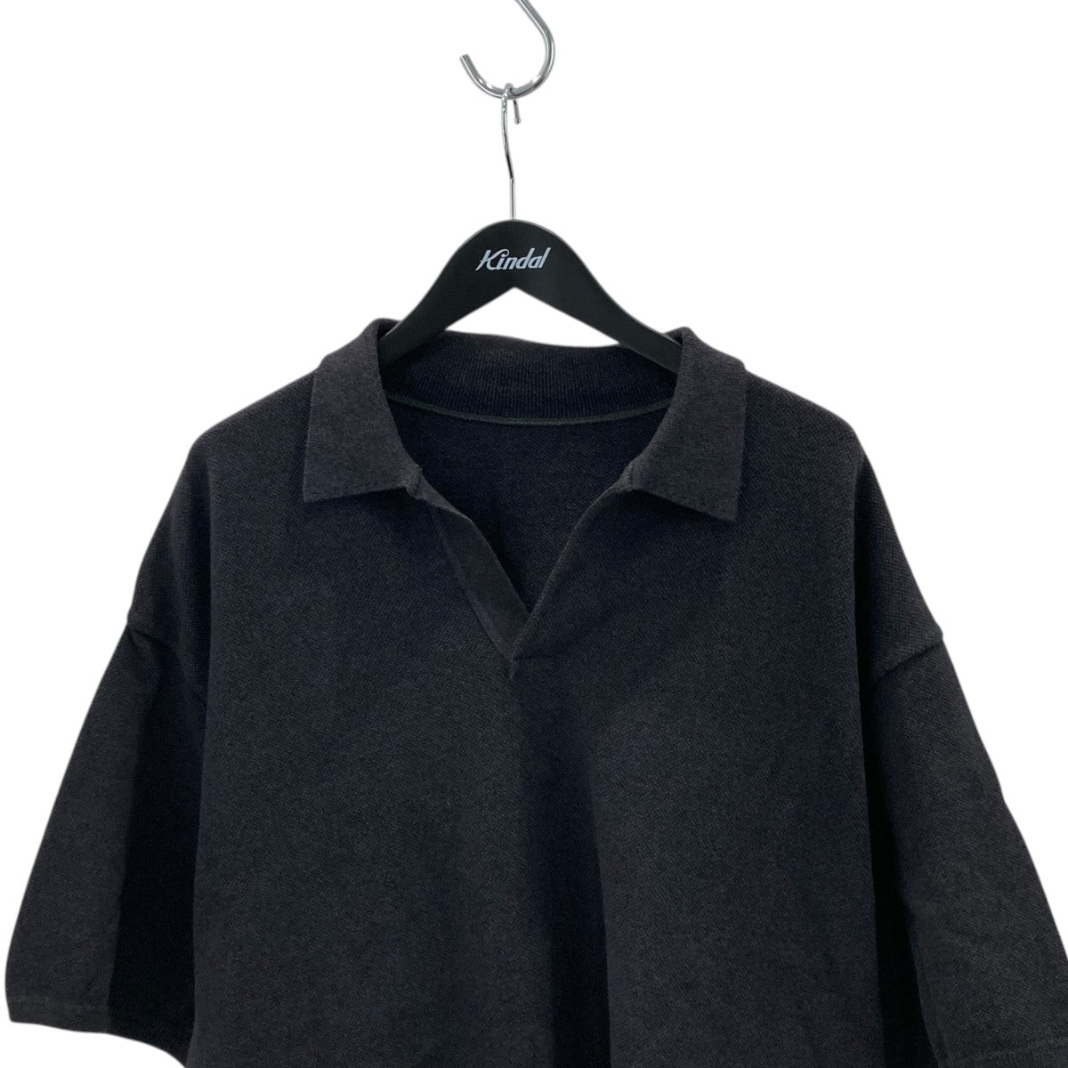 Light Moss Stitch Poloニットポロシャツ2401-005