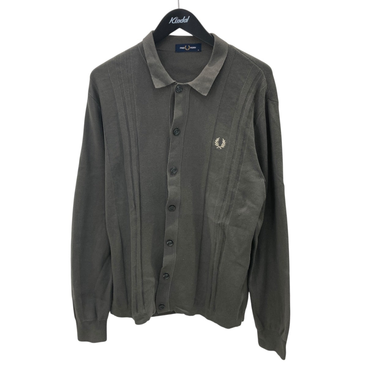24SSButton Through Long Sleeve Knit Shirt襟付きニットカーディガンK7618