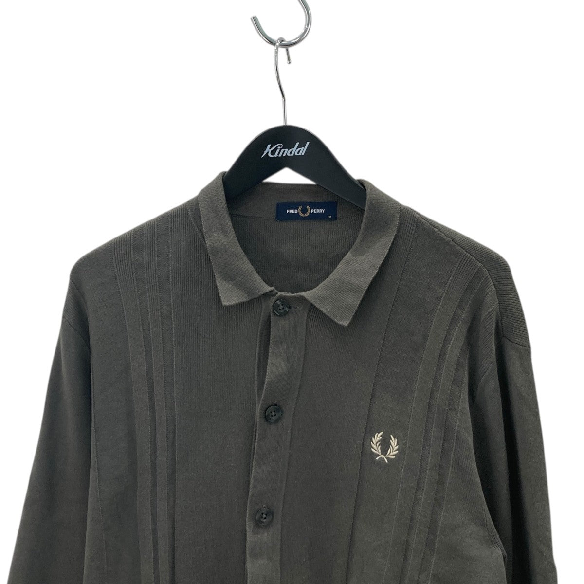 24SSButton Through Long Sleeve Knit Shirt襟付きニットカーディガンK7618