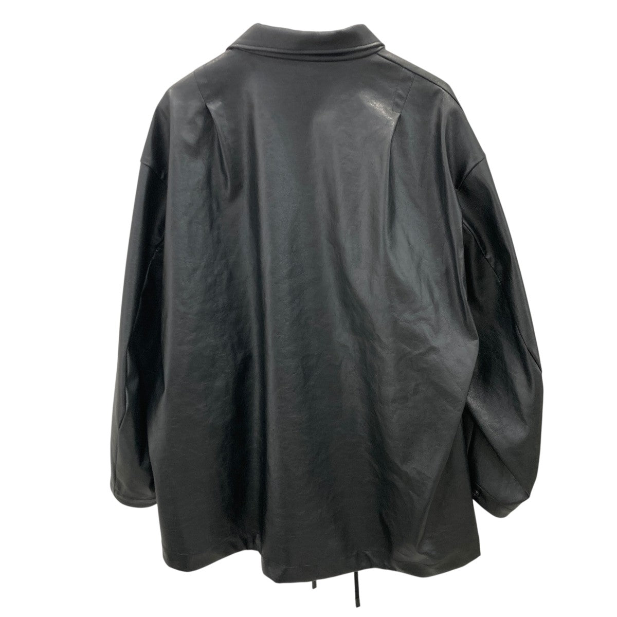 STAND COLLAR COATフェイクレザージャケット／コート2242-C004-003 prg
