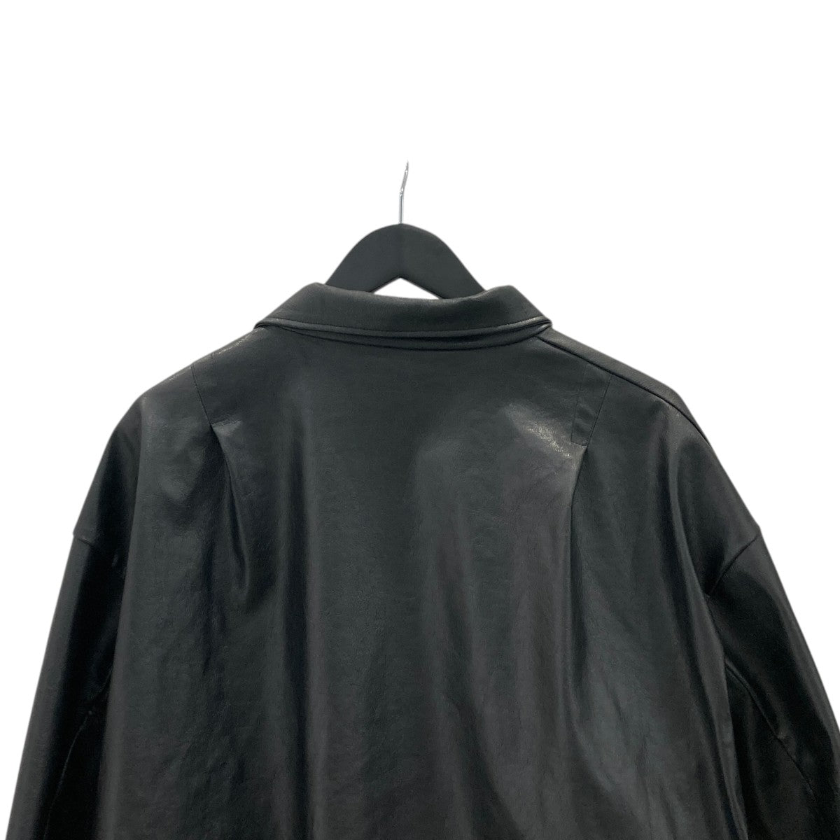 STAND COLLAR COATフェイクレザージャケット／コート2242-C004-003 prg
