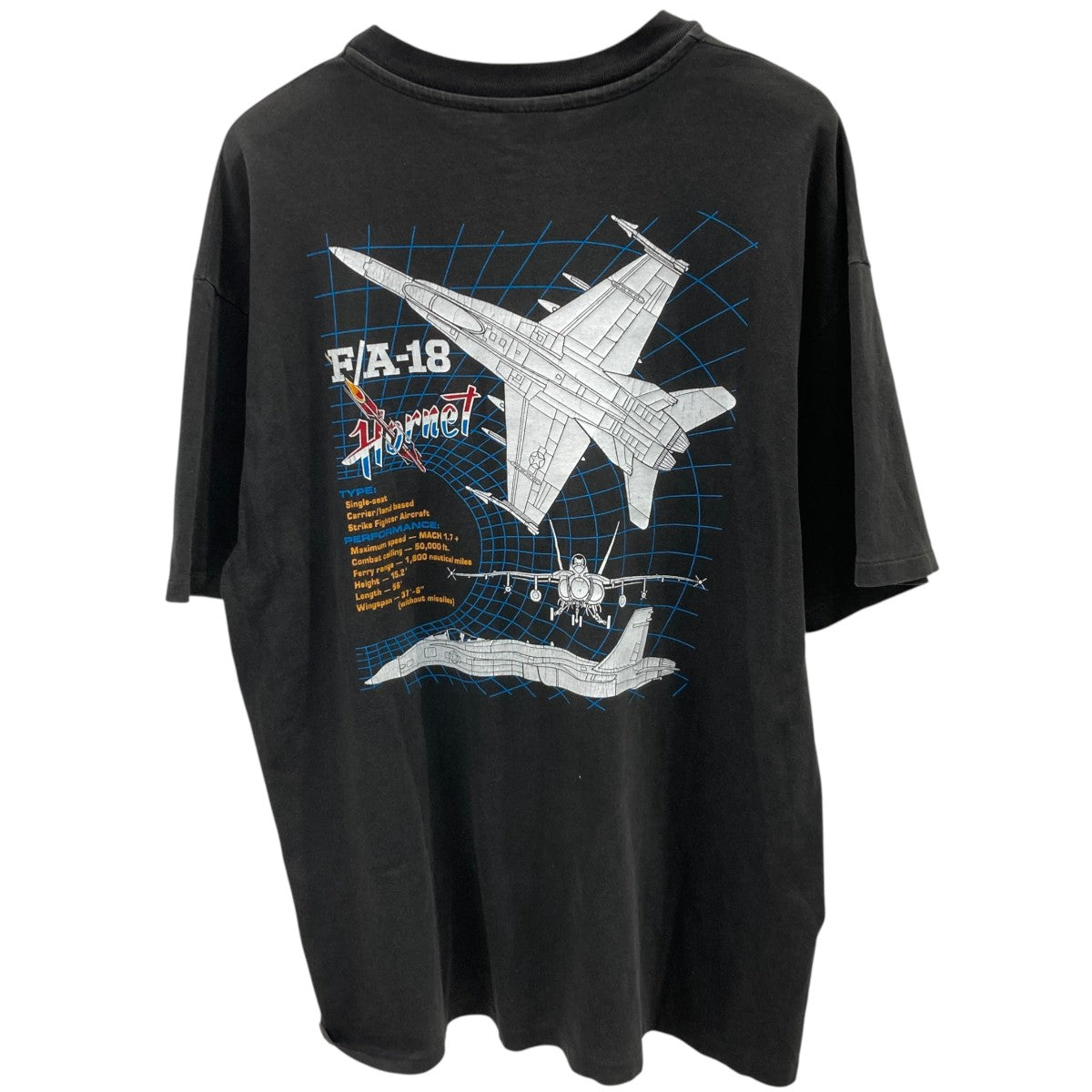 80s Hanes ヴィンテージ F A-8 hornet 戦闘機Tシャツ