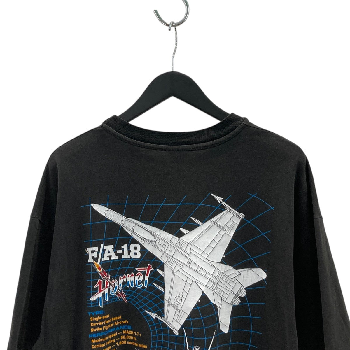 80s Hanes ヴィンテージ F A-8 hornet 戦闘機Tシャツ