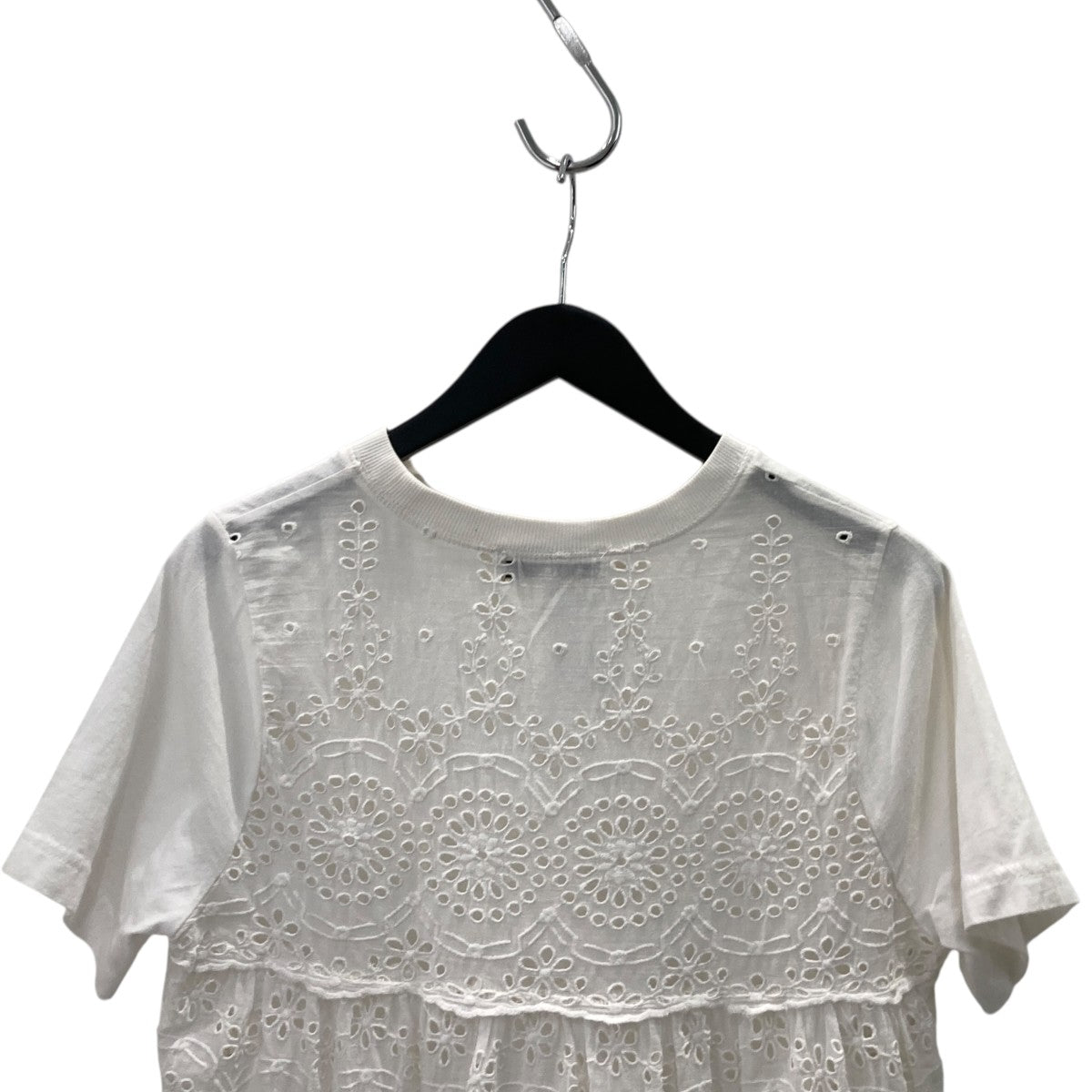 カットワークレース切替カットソーSN258