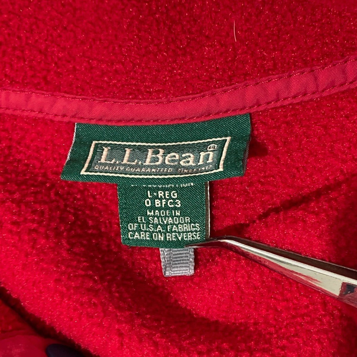 L．L．Bean スナップT ポーラーテックフリースジャケット 古着・中古-5枚目のアイテム画像
