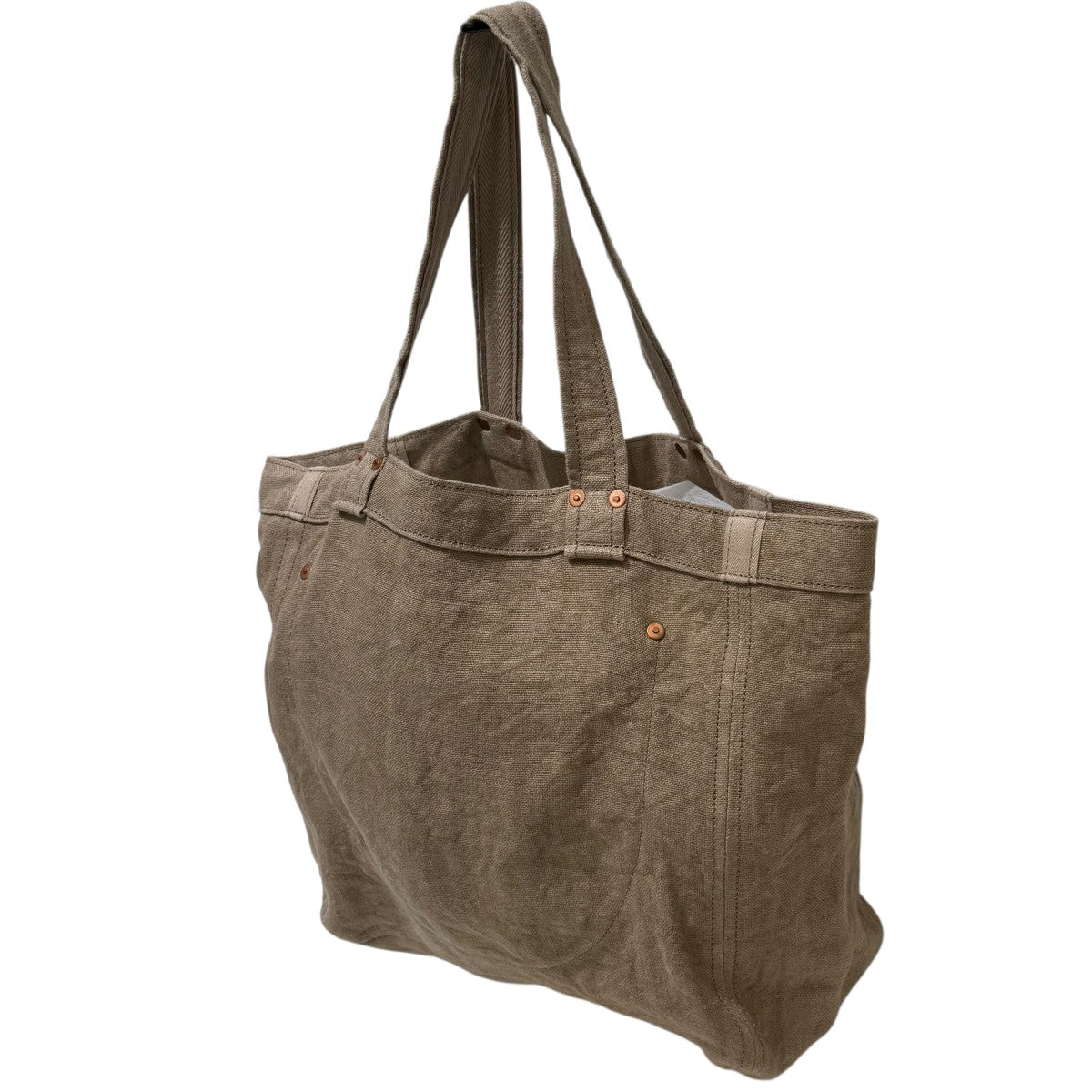 LINEN CANVAS TOTE Mトートバッグ