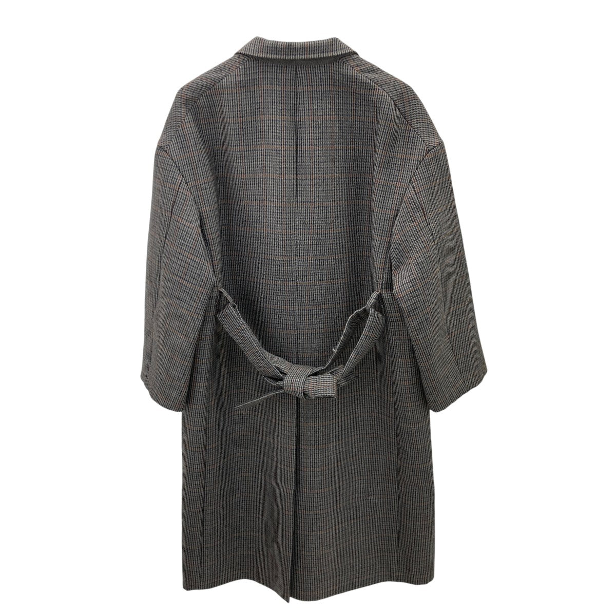 DOUBLE FACE CHECK DOUBLE-BREASTED COATチェスターコート／チェックコート／ダブルコートA8AC03BN