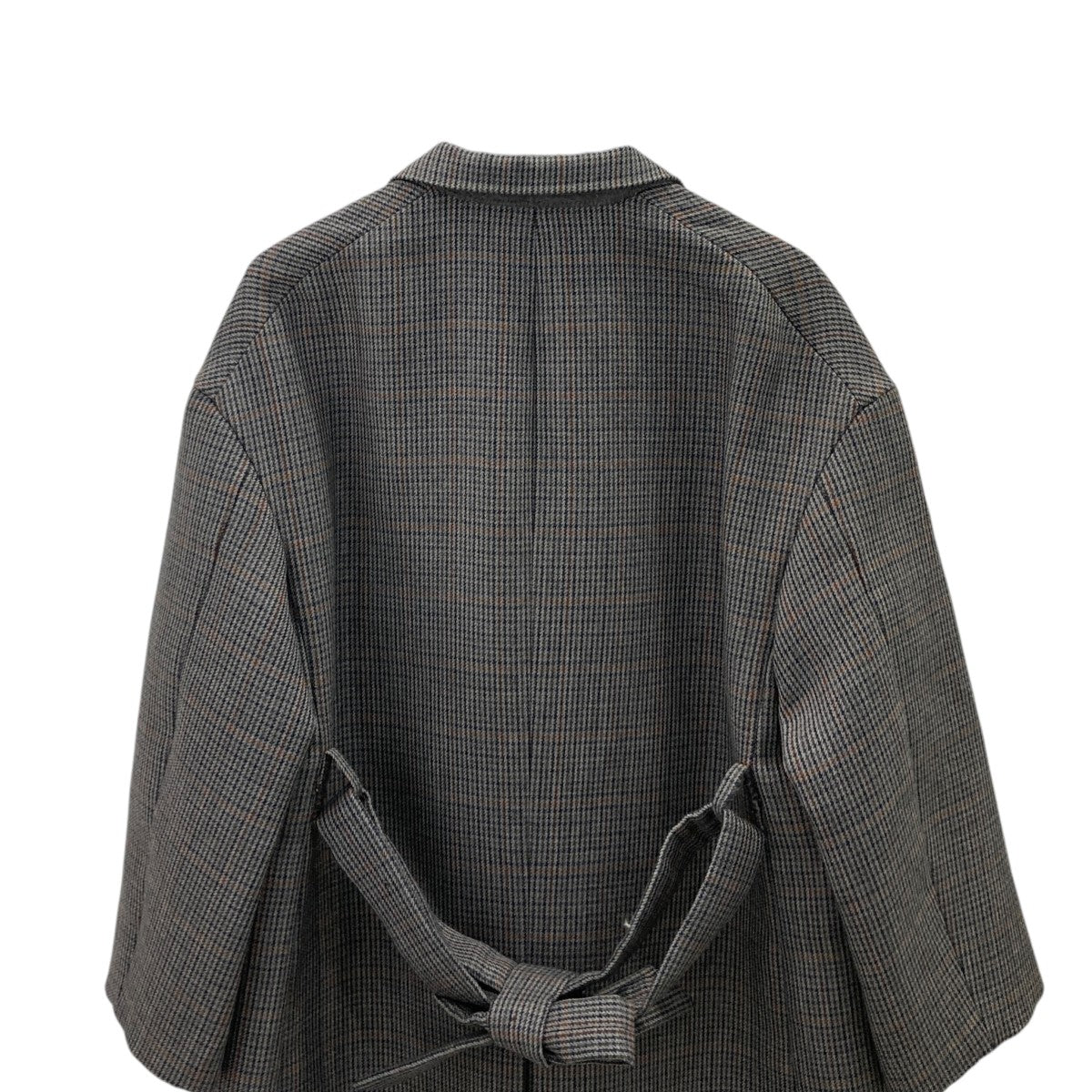 DOUBLE FACE CHECK DOUBLE-BREASTED COATチェスターコート／チェックコート／ダブルコートA8AC03BN