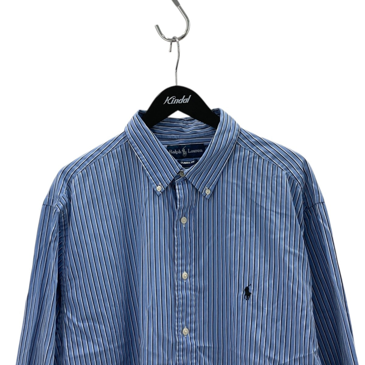 CLASSIC FIT ワンポイントストライプBDシャツ